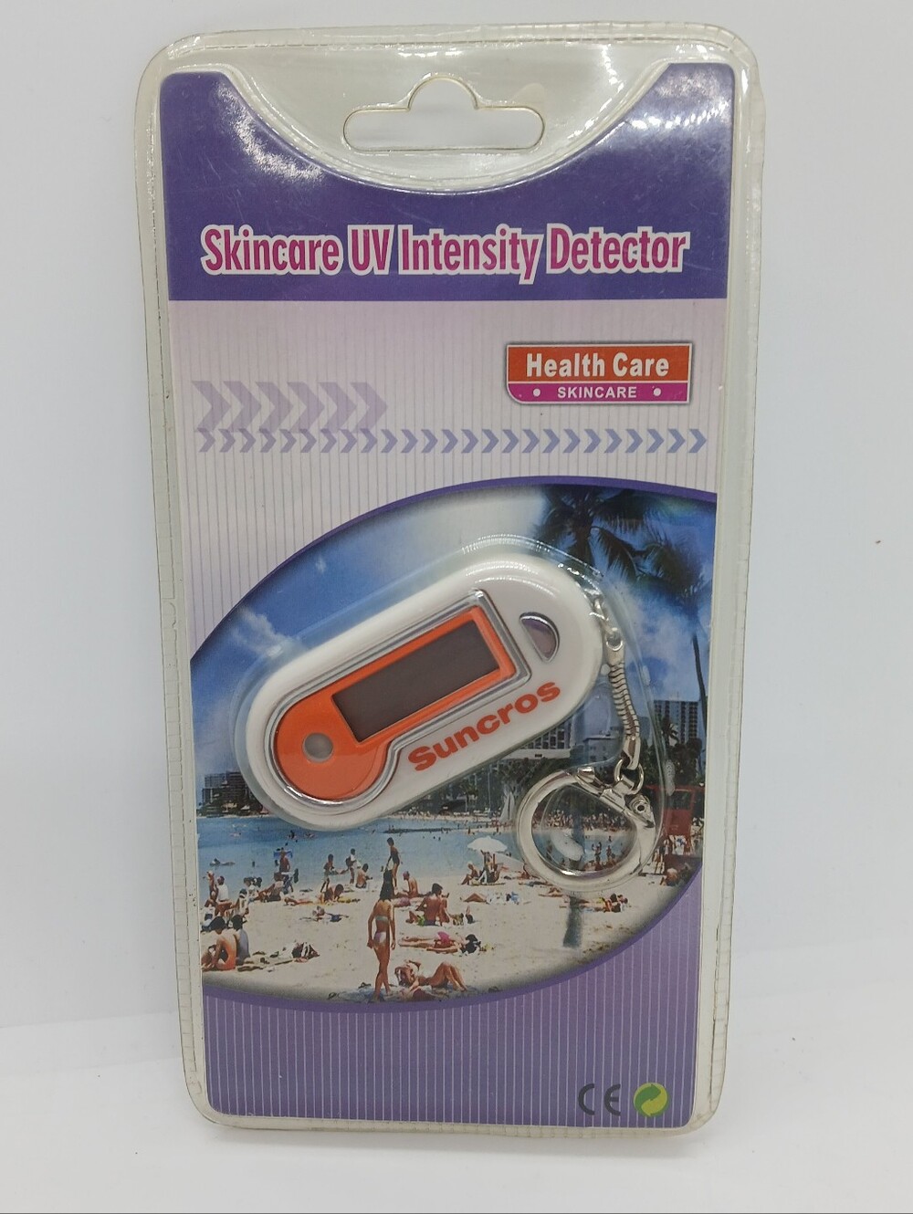 ​Suncros Skincare UV Intensity Detector Portable Digital Meter Keychain Vintage